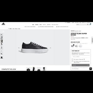 Adidas sleek super shoes women’s 8